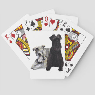 Baraja De Cartas Mini tarjetas del Schnauzer