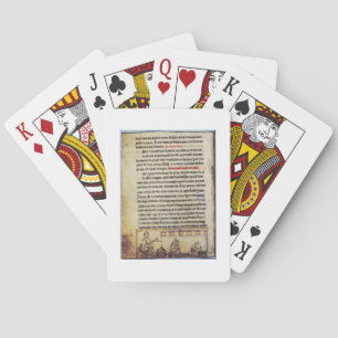 Baraja De Cartas Miniatura inglesa, "Medica", ilustrando un apoth