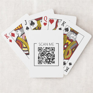 Baraja De Cartas Minimalista Código QR Escanear Me Negocio
