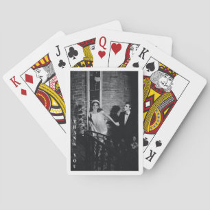 Baraja De Cartas Minimalista moderno agradecimiento de boda con fot
