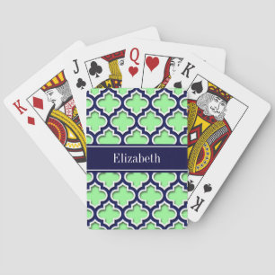Baraja De Cartas Mint Green, Marina Marroquí #5DS Nombre de la Mari
