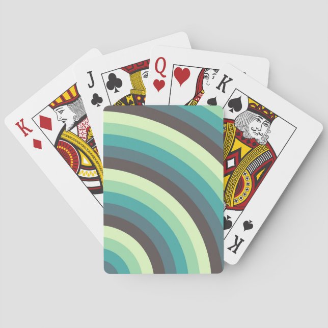Baraja De Cartas Mint Ripple Fade (Reverso)
