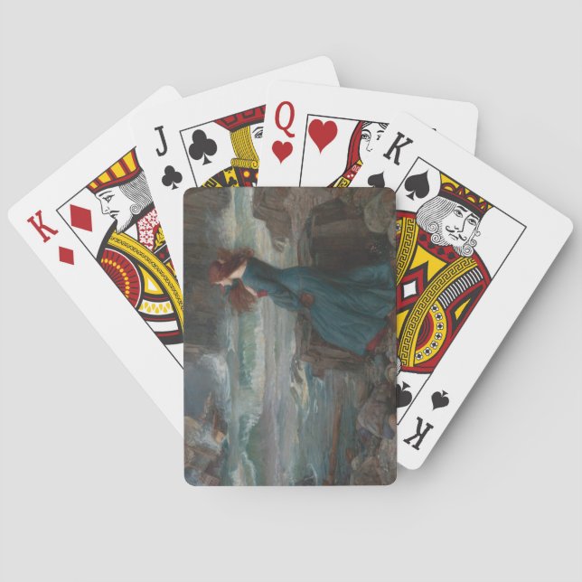 Baraja De Cartas Miranda (por John William Waterhouse) (Reverso)