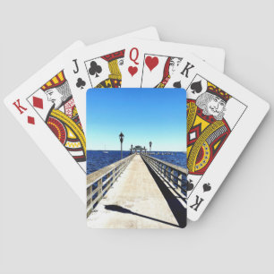 Baraja De Cartas Mirando hacia abajo el muelle