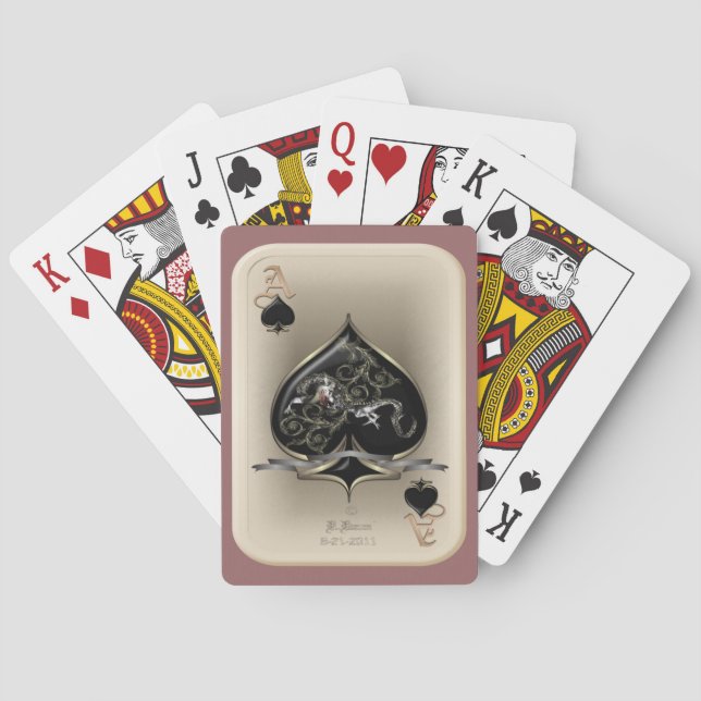 Baraja De Cartas Mis tarjetas de reproducción de espacio (Reverso)