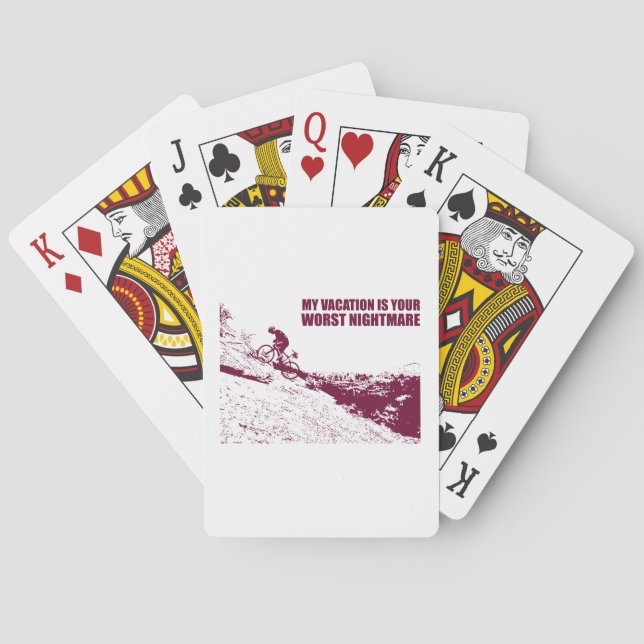 Baraja De Cartas Mis vacaciones son tu peor pesadilla (Reverso)