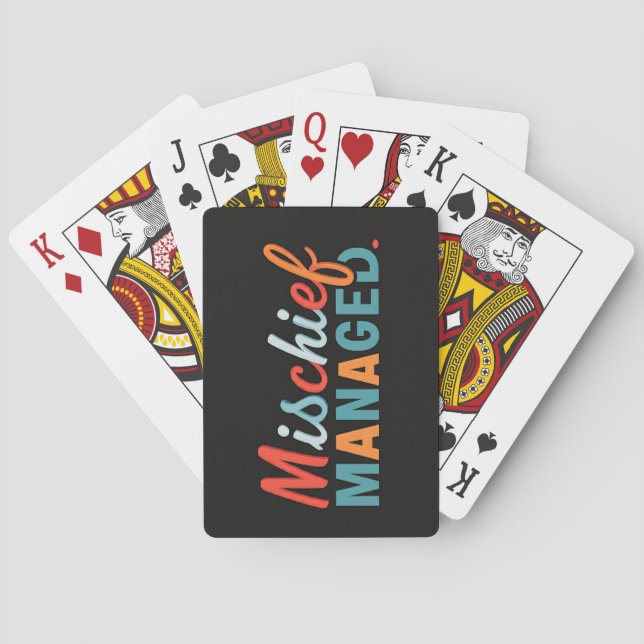 Baraja De Cartas Mischief Managed (Reverso)
