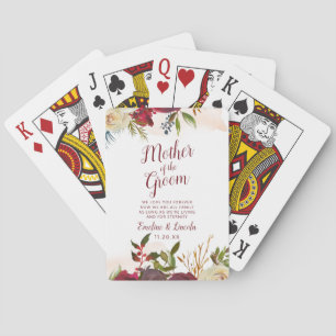 Baraja De Cartas Mistletoe Manor Madre del Novio Personalizado