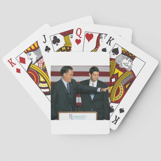 Baraja De Cartas Mitt Romney y Paul Ryan (Reverso)