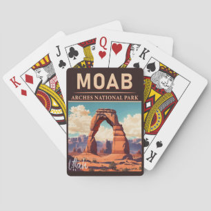 Baraja De Cartas Moab Utah Vintage Sunset Arches Aventura Al Aire L