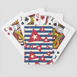 Baraja De Cartas Mochila mínima de la bandera cubana