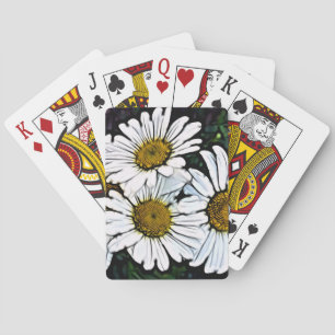 Baraja De Cartas Moda bohemia Hipster Daisy blanco de verano
