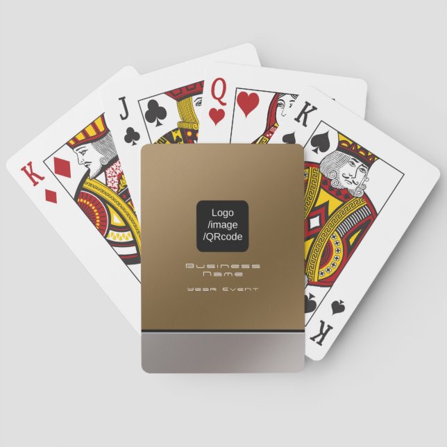 Baraja De Cartas Moda Marca comercial moderna Brown (Reverso)