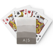 Moda Monogramada acuarela Davy Gray Ombre