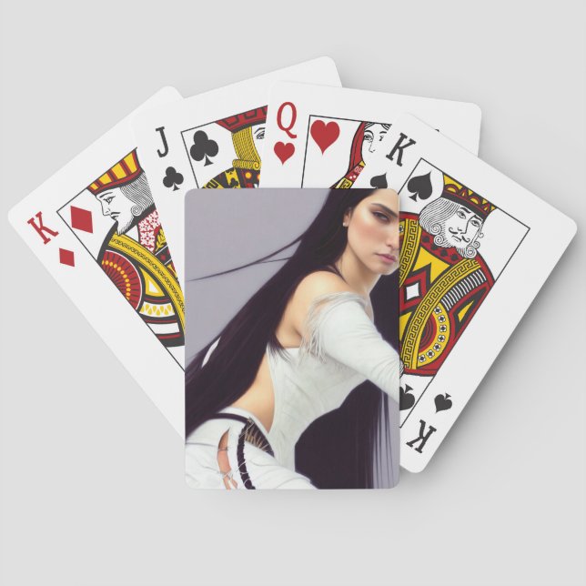 Baraja De Cartas Moda nativa - Cuello negro (Reverso)
