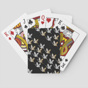 Baraja De Cartas Moda oriental de oro negro elegante