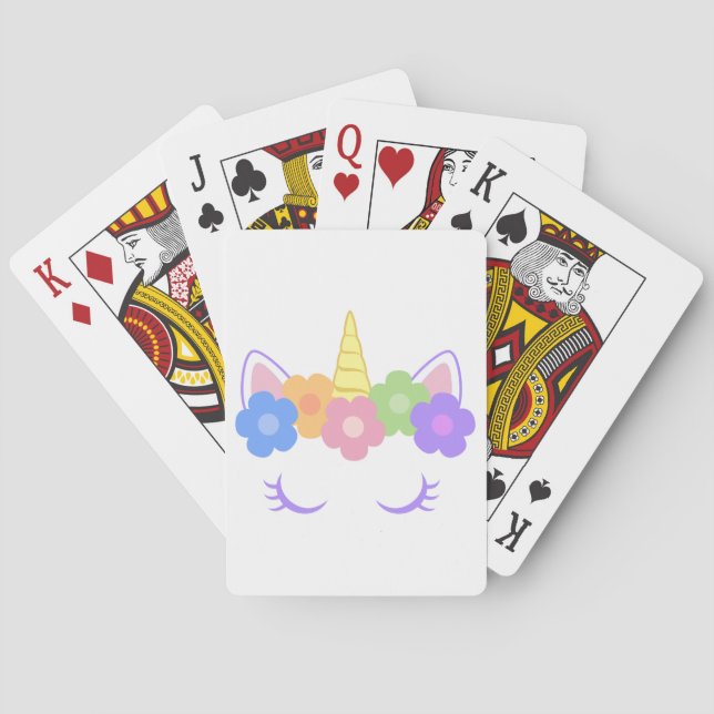 Baraja De Cartas Moda Unicorn (Reverso)