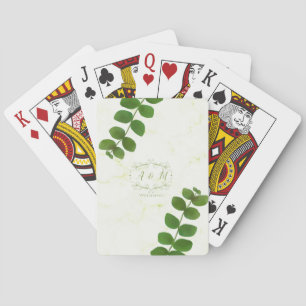 Baraja De Cartas Moda verde boda