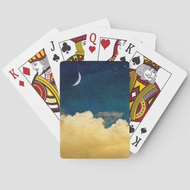 Baraja De Cartas Moda Y Paisaje De Nubes (Reverso)