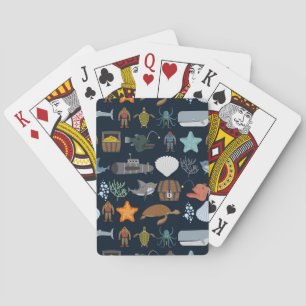 Baraja De Cartas Modelo 1 de los habitantes del océano