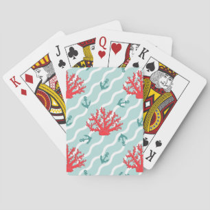 Baraja De Cartas Modelo 1 del coral rojo