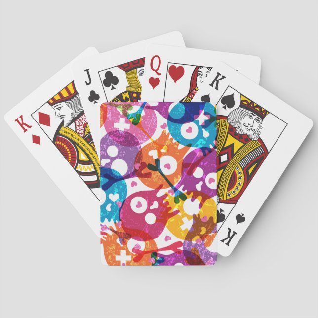 Baraja De Cartas Modelo 3 de los cráneos (Reverso)
