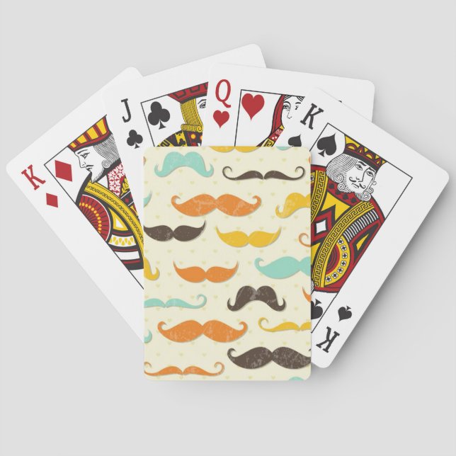 Baraja De Cartas Modelo 3 del bigote (Reverso)