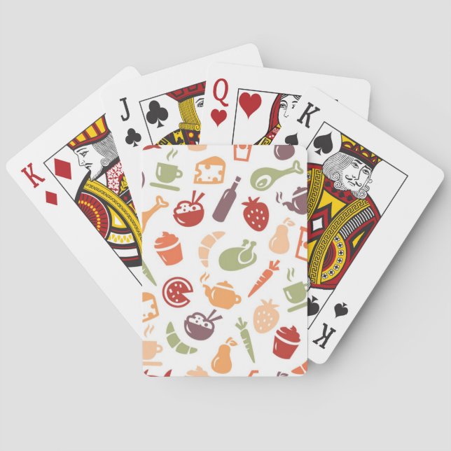 Baraja De Cartas Modelo 4 de la comida (Reverso)