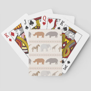 Baraja De Cartas Modelo africano 1 de los animales