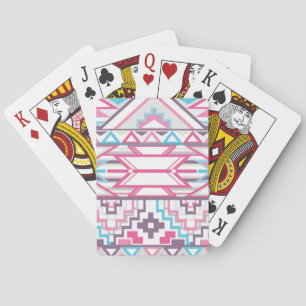 Baraja De Cartas Modelo azteca geométrico abstracto 3