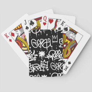 Baraja De Cartas Modelo blanco y negro de la pintada