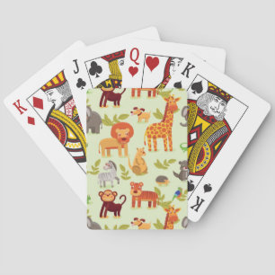 Baraja De Cartas Modelo con los animales del dibujo animado