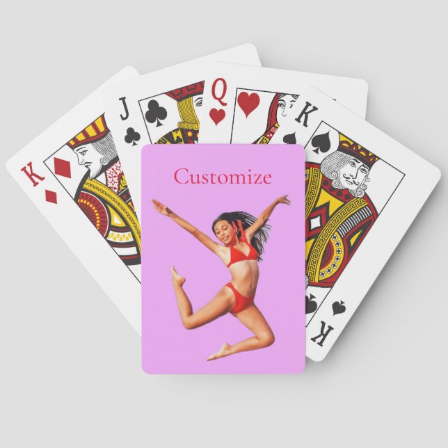 Baraja De Cartas Modelo de baile bikini Thunder_Cove (Reverso)