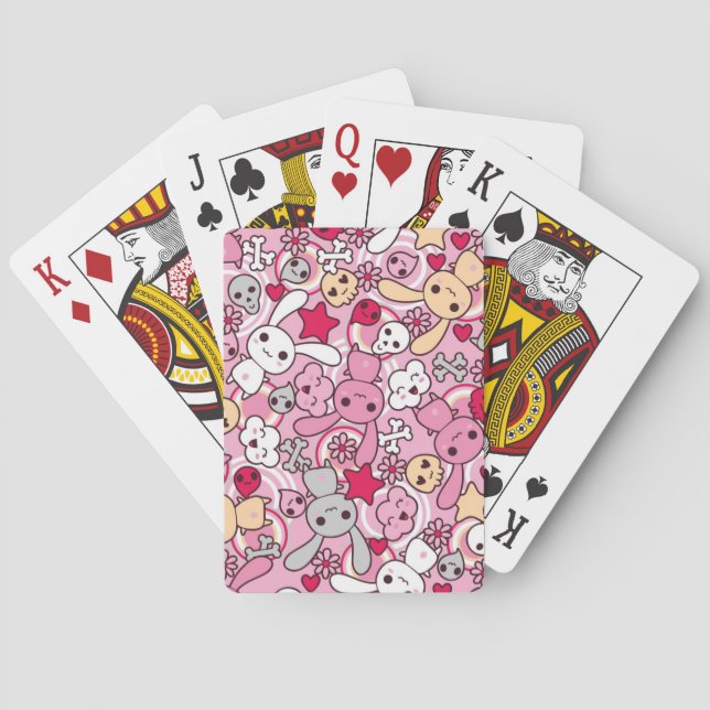 Baraja De Cartas Modelo de Kawaii (Reverso)