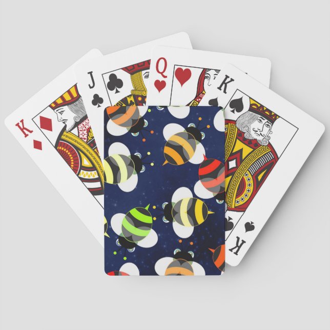 Baraja De Cartas Modelo de la abeja de la miel (Reverso)