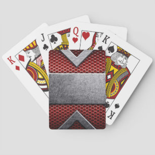 Baraja De Cartas Modelo de la placa de metal