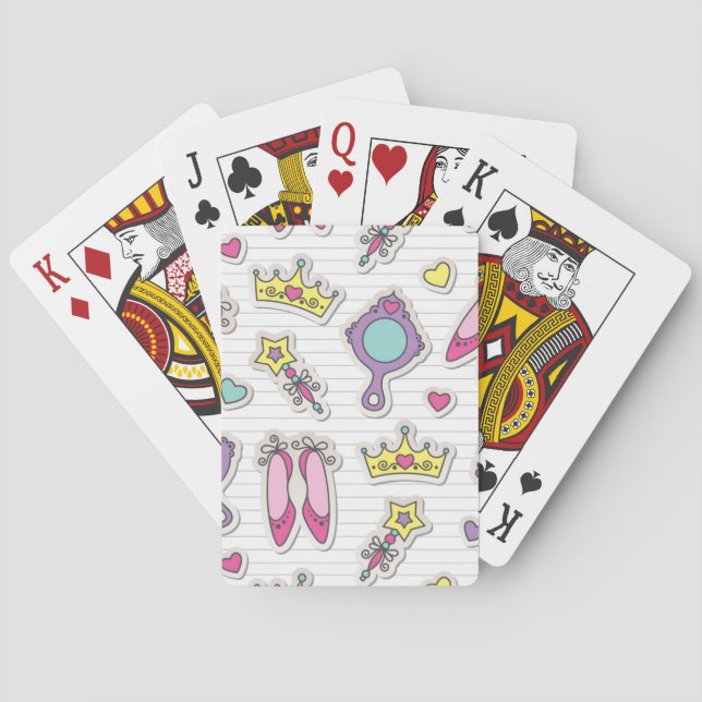 Baraja De Cartas modelo de la princesa de la mariposa (Reverso)