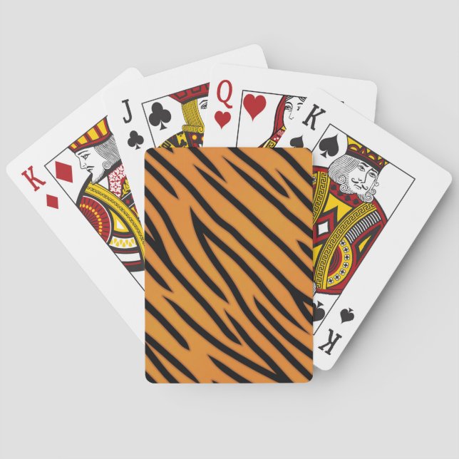 Baraja De Cartas Modelo de la raya del tigre (Reverso)