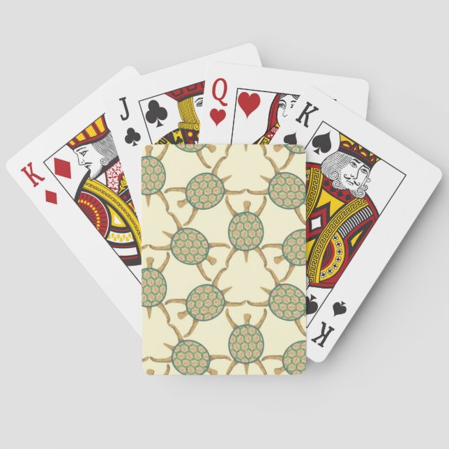 Baraja De Cartas Modelo de la tortuga (Reverso)