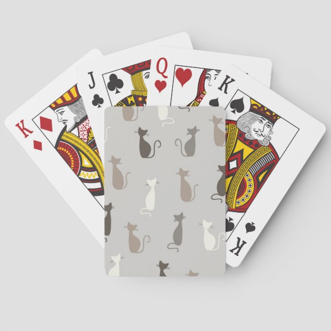 Baraja De Cartas Modelo de los gatos (Reverso)