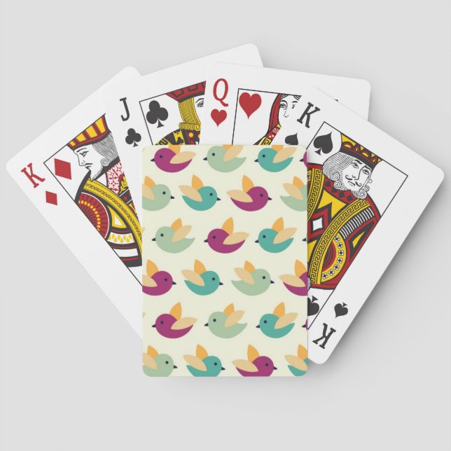 Baraja De Cartas Modelo de los pájaros (Reverso)