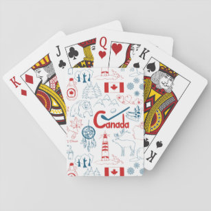 Baraja De Cartas Modelo de los símbolos de Canadá el  