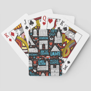 Baraja De Cartas Modelo de los símbolos de Francia el