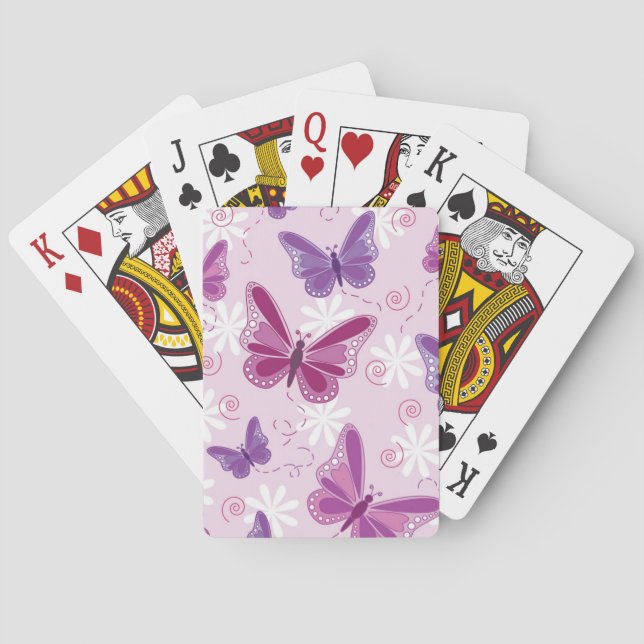 Baraja De Cartas modelo de mariposa (Reverso)