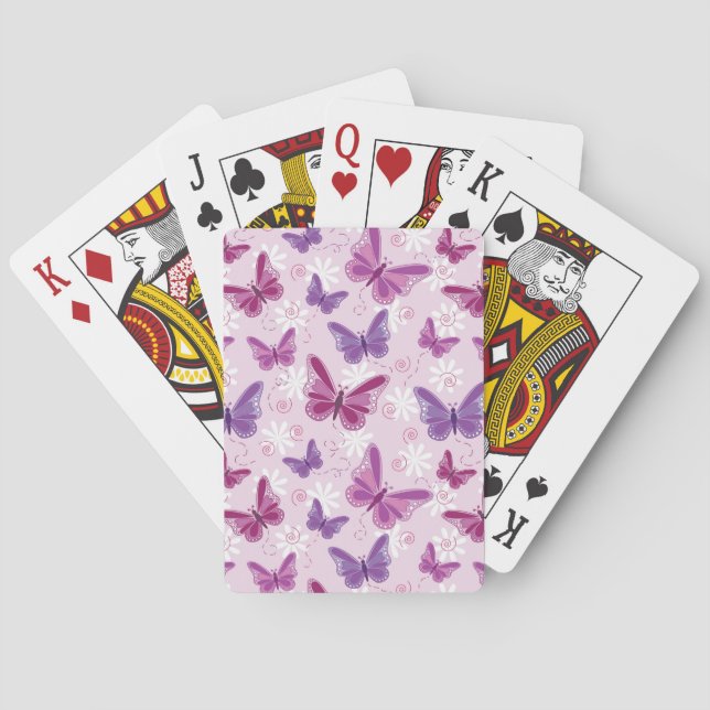 Baraja De Cartas modelo de mariposa (Reverso)