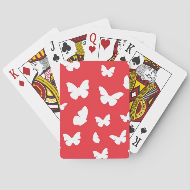 Baraja De Cartas Modelo de mariposa (Reverso)