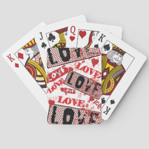Baraja De Cartas Modelo del amor del Grunge