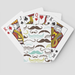 Baraja De Cartas Modelo del bigote, estilo retro 2