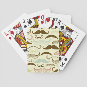 Baraja De Cartas Modelo del bigote, estilo retro 4