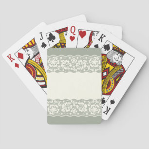 Baraja De Cartas Modelo del cordón, vintage 5 de la flor
